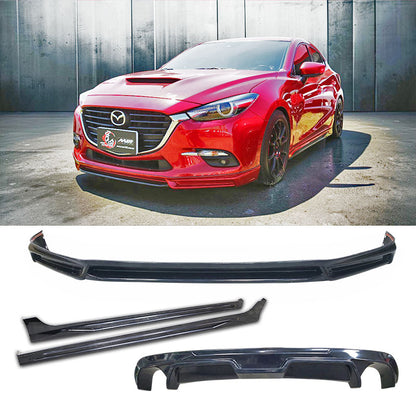 MK套裝組 前下巴+後下巴+側裙 2017-2018 Mazda 3 4門/5門