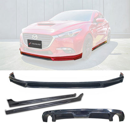 MK套裝組 前下巴+後下巴+側裙 2017-2018 Mazda 3 4門/5門