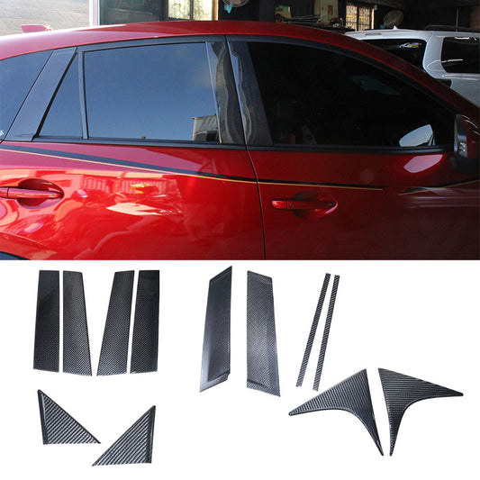 A柱+B柱+C柱+尾翼飾板 碳纖維 Dry Carbon 2016 Mazda CX-5