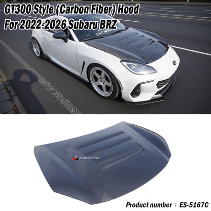 GT300款引擎蓋 碳纖維卡夢 Carbon Fiber  2022-2026 Toyota GR86/Subaru BRZ