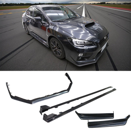 ST款套裝組 前下巴+側裙+後下巴+後下擾流板 2014-2017 Subaru WRX/STI