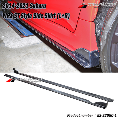 ST款套裝組 前下巴(18年樣式)+側裙+後下巴 碳纖維卡夢 Carbon Fiber  2014-2017 Subaru WRX/STI