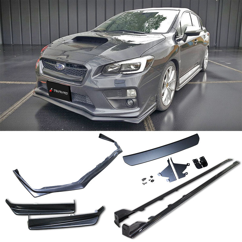 ST款套裝組  ST前下巴(18年樣式)+ST側裙+ST後下巴 2014-2017 Subaru WRX/STI