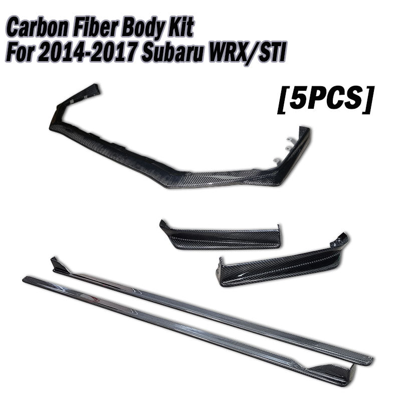 ST款套裝組 前下巴(18年樣式)+側裙+後下巴 碳纖維卡夢 Carbon Fiber  2014-2017 Subaru WRX/STI