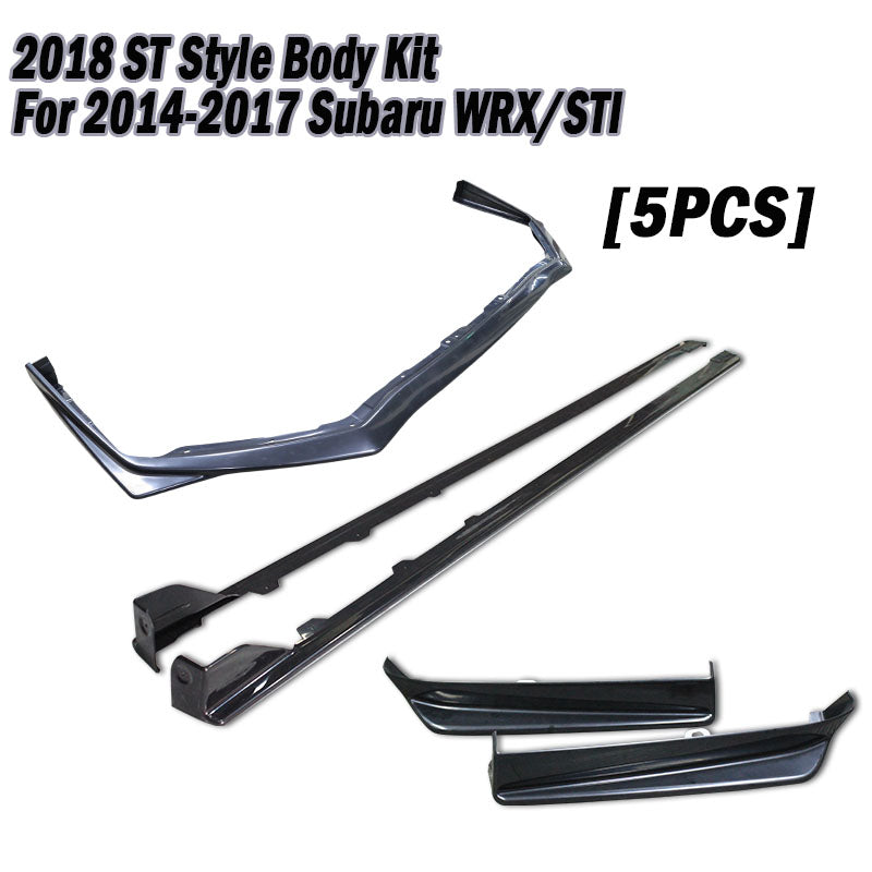 ST款套裝組  ST前下巴(18年樣式)+ST側裙+ST後下巴 2014-2017 Subaru WRX/STI