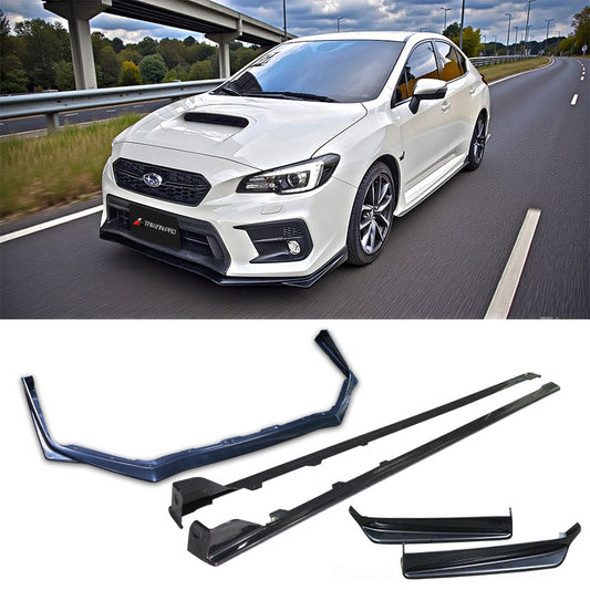 ST款套裝 前下巴+側裙+後下巴+後下擾流板 2018-2021 Subaru WRX/STI