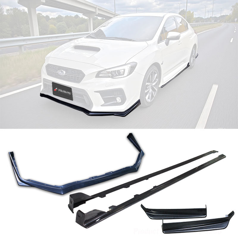 ST款套裝 前下巴+側裙+後下巴+後下擾流板 2018-2021 Subaru WRX/STI
