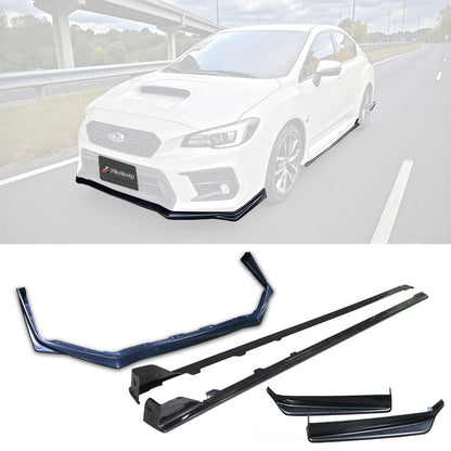 ST款套裝 前下巴+側裙+後下巴+後下擾流板 2018-2021 Subaru WRX/STI