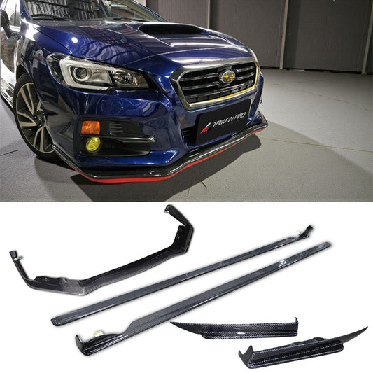 ST款套裝組 前下巴+側裙+後下巴+後下擾流板 碳纖維卡夢 Carbon Fiber 2015-2017 Subaru Levorg