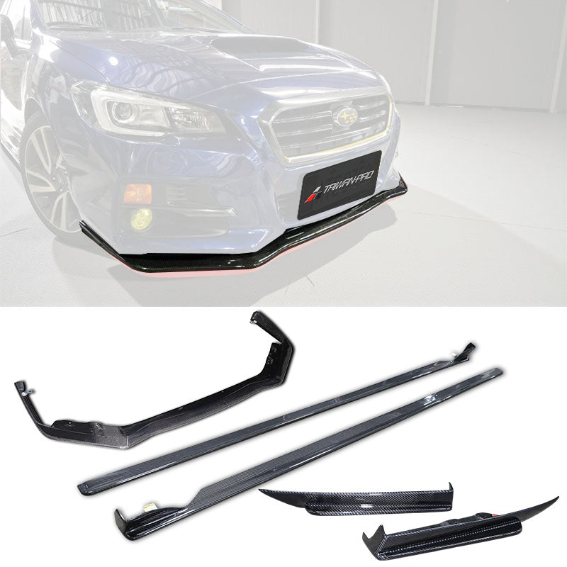 ST款套裝組 前下巴+側裙+後下巴+後下擾流板 碳纖維卡夢 Carbon Fiber 2015-2017 Subaru Levorg