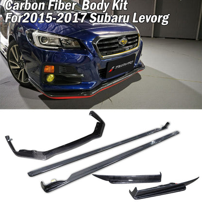 ST款套裝組 前下巴+側裙+後下巴+後下擾流板 碳纖維卡夢 Carbon Fiber 2015-2017 Subaru Levorg