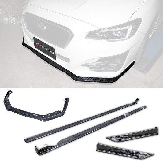 ST款套裝組 前下巴+側裙+後下巴+後下擾流板 碳纖維卡夢 Carbon Fiber 2018-2021 Subaru Levorg