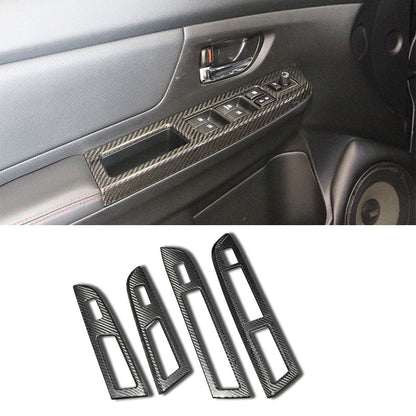 前後門電動窗飾蓋  碳纖維熱壓卡夢 Dry Carbon 2014-2017 Subaru WRX