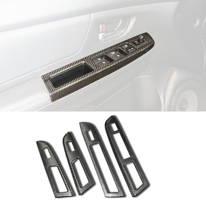 前後門電動窗飾蓋  碳纖維熱壓卡夢 Dry Carbon 2014-2017 Subaru WRX