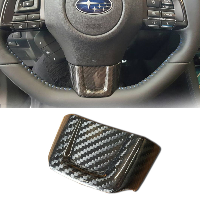 方向盤飾蓋 碳纖維熱壓卡夢 Dry Carbon  2014-2021 WRX