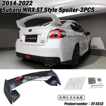 ST Style Spoiler 2014-2021 Subaru WRX/STI