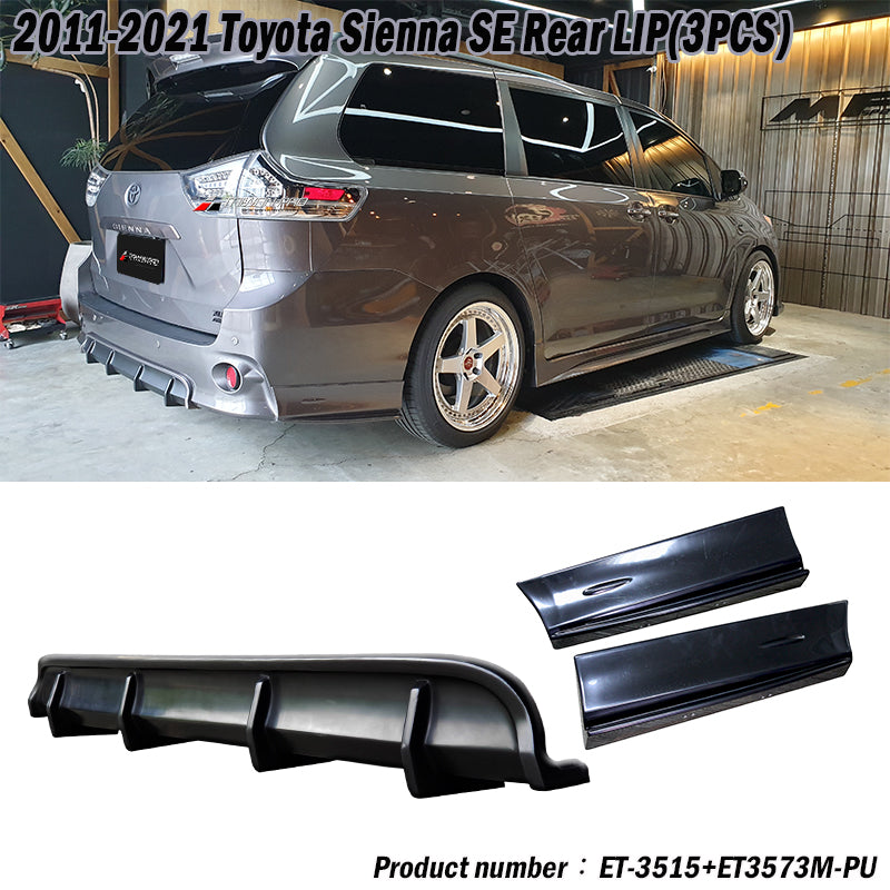 MP款二片式後下巴+中板後下巴 2011-2020 Toyota Sienna SE