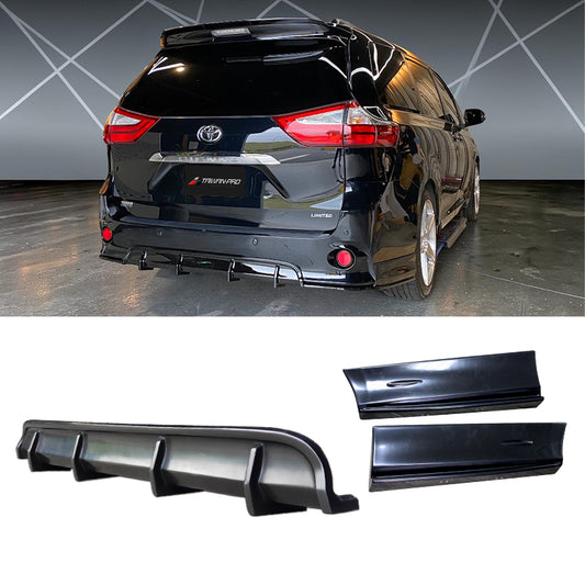 MP款二片式後下巴+中板後下巴 2011-2020 Toyota Sienna SE