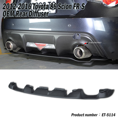 後下定風翼 OEM款  碳纖維 Carbon Fiber/ABS 2012-2021 Subaru BRZ/Toyota 86/Scion FR-S
