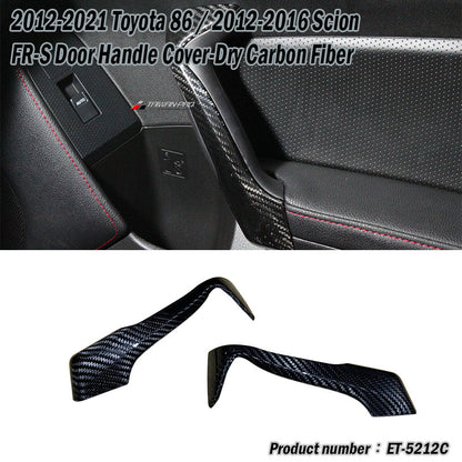車內把手飾蓋 碳纖維熱壓 Dry Carbon 2012-2021 Subaru BRZ/Toyota 86/Scion FR-S