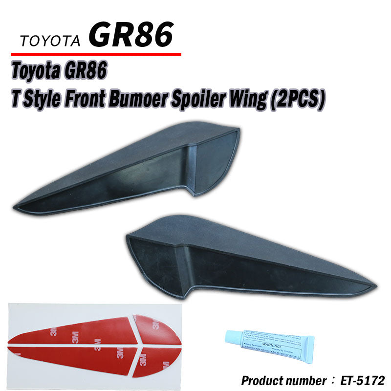 TR Style Front Bumper Canards 2022-2026 Toyota 86