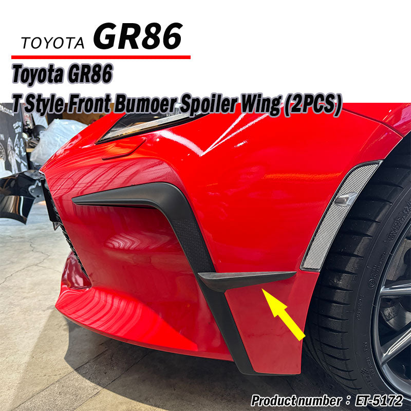 TR Style Front Bumper Canards 2022-2026 Toyota 86