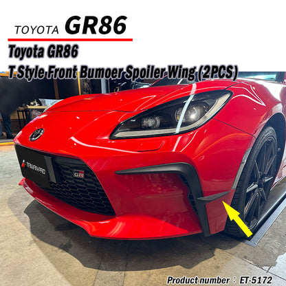 TR Style Front Bumper Canards 2022-2026 Toyota 86