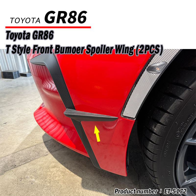 TR Style Front Bumper Canards 2022-2026 Toyota 86