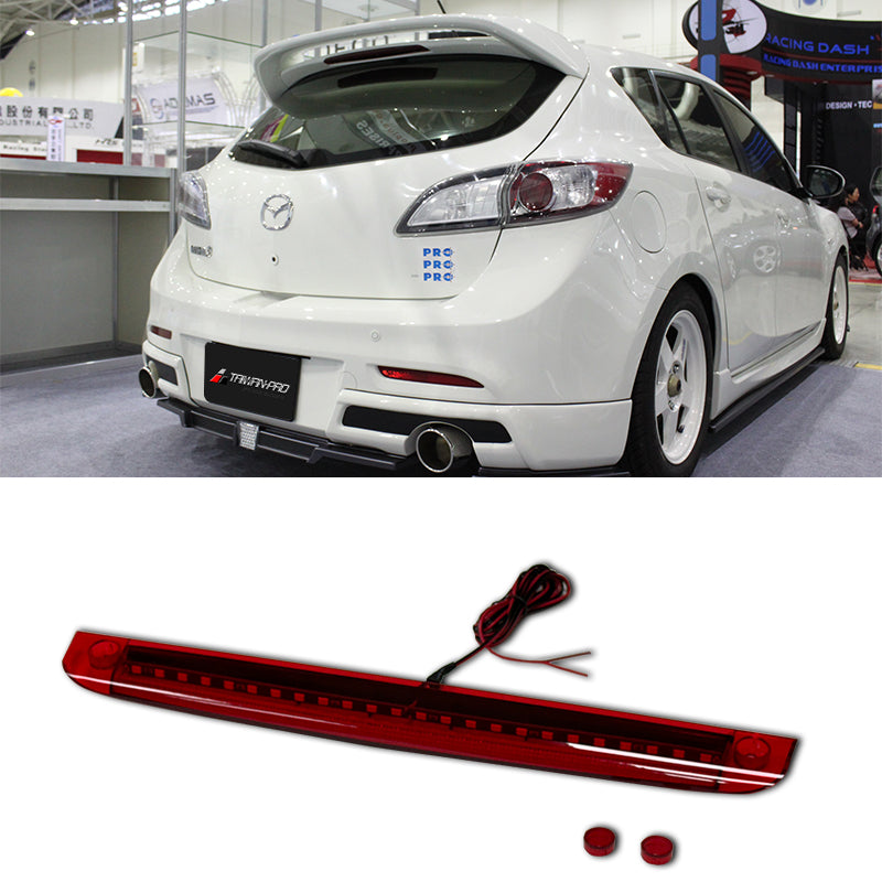 MP尾翼專用LED燈  紅殼 2010-2018 Mazda 3 5門