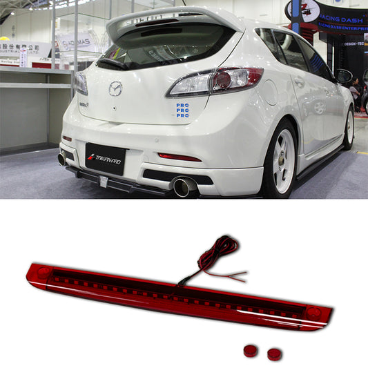 MP尾翼專用LED燈  紅殼 2010-2018 Mazda 3 5門