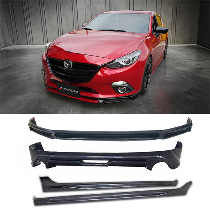 MK套裝組 前下巴+後下巴+側裙 2015-2016 Mazda 3 4門