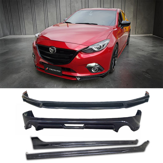 MK套裝組 前下巴+後下巴+側裙 2015-2016 Mazda 3 4門
