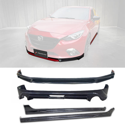 MK套裝組 前下巴+後下巴+側裙 2015-2016 Mazda 3 4門