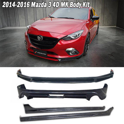 MK套裝組 前下巴+後下巴+側裙 2015-2016 Mazda 3 4門