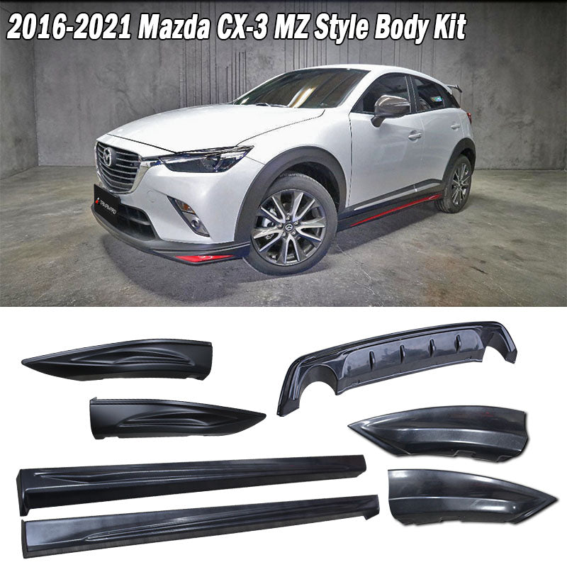 OE款套裝組 前下巴+後下巴+側裙+後飾板 2015-2026 Mazda CX3