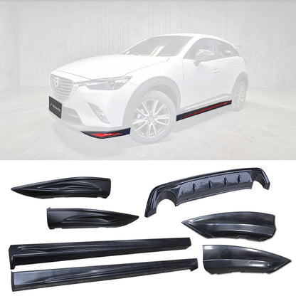OE款套裝組 前下巴+後下巴+側裙+後飾板 2015-2026 Mazda CX3